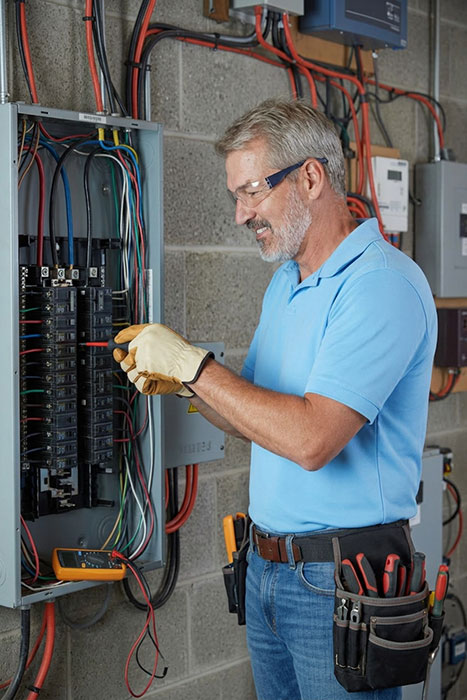 Electrical Service Upgrades expertly installed by Arctic Heating, Cooling & Electrical.